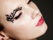 Наклейки для макияжа Face Lace Butterfleyes Eye Lace Minis Black