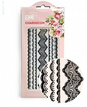 Наклейки EMI Charmicon 3D Silicone Stickers «Кружева черные»