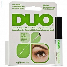 DUO Brush On Clear Adhesive Клей для накладных ресниц с витаминами(с кистью, прозрачный), 5 гр.