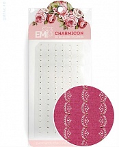 Наклейки EMI Charmicon 3D Silicone Stickers «Орнамент белый» №2