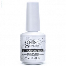 GELISH Structure Gel Brush On Прозрачный укрепляющий гель с кисточкой, 15 мл.