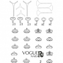 Vogue Nails Трафарет-слайдер для дизайна №2