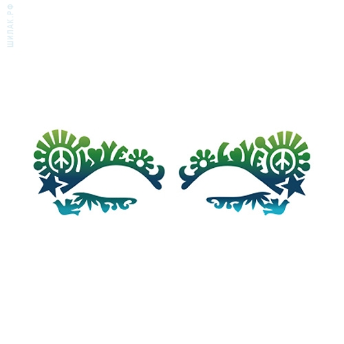 Наклейки для макияжа Face Lace Dovechild Festival Sea Наклейки для макияжа Face Lace Dovechild Festival Sea