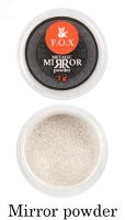 F.O.X Metallic Mirror Powder Silver Пудра для ногтей Зеркальный эффект Серебро,1гр.
