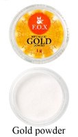 F.O.X Metallic Mirror Powder Gold Пудра для ногтей Зеркальный эффект Золото,1гр.