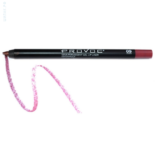 Provoc Gel Lip Liner 09 Chantilly Lace Гелевая подводка в карандаше для губ (цвет - слива с золотом,шиммер) Гелевая подводка Provoc Купить Provoc Gel Lip Liner 09 Chantilly Lace Гелевая подводка в карандаше для губ (цвет - слива с золотом,шиммер)