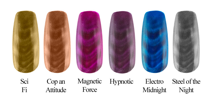 Magnetic Nail Lacquer palitra cvetov