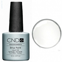 Гель для наращивания ногтей CND Brisa Paint Liquid Gel Pure White - Opaque, 12 мл.
