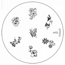 Konad Печатная форма (диск) Image Plate M53 (7 дизайнов)