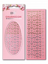 Наклейки EMI Charmicon 3D Silicone Stickers «Бантики», золото/серебро