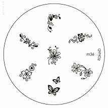 Konad Печатная форма (диск) Image Plate M36 (7 дизайнов)