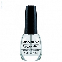 FABY Top Coat Matte Верхнее матовое покрытие, 15 мл. LTM 001