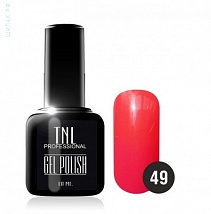 TNL Gel Polish Гель-лак №49 неоново-розовый, 10 мл.
