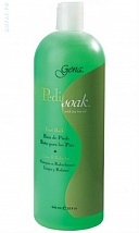 Gena Pedi Soak Foot Bath, Очищающее замачивание для педикюра с маслом чайного дерева, 946 мл