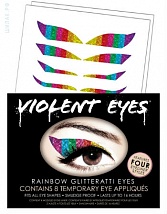 Наклейки для макияжа глаз Violent Eyes ( разноцветный глиттер)