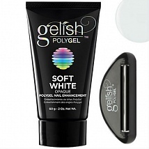 Gelish PolyGel Soft White Натуральный белый полигель, 60 г.