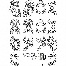 Vogue Nails Трафарет-слайдер для дизайна №6