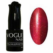 Vogue Nails Гель лак с блестками Искристый красный