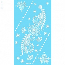 NC White Sticker Tattoo Моментальные татуировки, белые WHM009