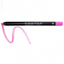 Provoc Gel Lip Liner 16 Satin Sheets Гелевая подводка в карандаше для губ  (цвет - розовый, барби)