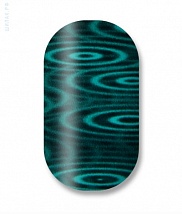 Наклейки на ногти Dark blue with seagreen circles 106-082