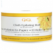 GiGi Cloth Epilating Roll - Безволоконные полоски для эпиляции, в рулоне, 7 см * 22 см, (36,5 м.) 100 шт.
