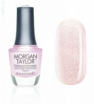 Лак для ногтей Morgan Taylor Adorned In Diamonds №50007 (светло розовый из микроблесток серебра )