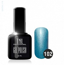 TNL Gel Polish Гель-лак №102 лазурный, 10 мл.