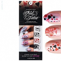 Dashing Diva, Арт Стикеры NAIL TATTOO №4 - ROYAL FLUSH DTT004