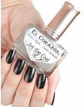 Закрепитель лака для ногтей Perfect Nails Art Top Coat - Silver holographic 421/1, 16 мл.