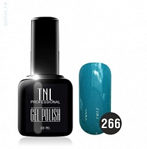 TNL Gel Polish Гель-лак №266 Тёмно-бирюзовый, 10 мл.