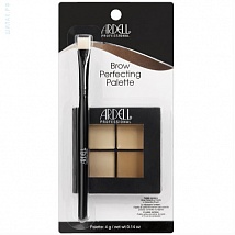 Ardell Brow Perfecting Palette Палетка с хайлайтером и корректорами (кремовая) с кистью (L)