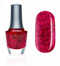 Лак для ногтей Morgan Taylor Rare As Rubies №50029 ( ярко рубиновый глиттер )