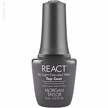 Morgan Taylor React Extended Wear Top Coat Верхнее покрытие для недельного маникюра, 15 мл.