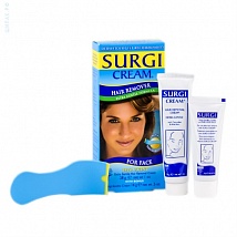 Surgi Cream Extra Gentle Formula Набор (крем для удаления волос на лице, успокаивающий крем)