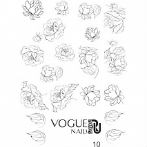 Vogue Nails Трафарет-слайдер для дизайна №10