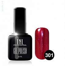 TNL Gel Polish Гель-лак №301 Клубничный красный, 10 мл.