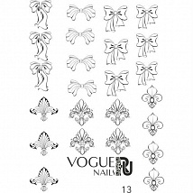 Vogue Nails Трафарет-слайдер для дизайна №13