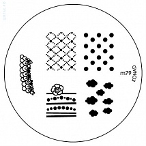 Konad Печатная форма (диск) Image Plate M79 (5 дизайнов)