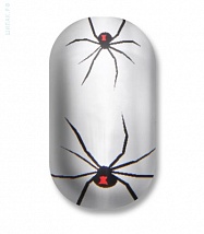 Наклейки на ногти BLACK WIDOW Silver 108-035