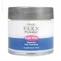 IBD Flex Powder Bright White Акриловая пудра, ярко-белая, 21 гр.