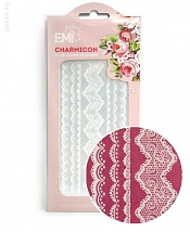 Наклейки EMI Charmicon 3D Silicone Stickers «Кружева белые»