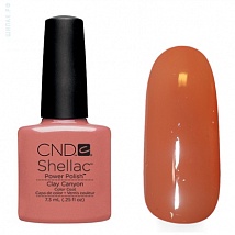 Гель лак CND Shellac Clay Canyon (Коричнево-розовый, светлый,эмаль)