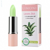 LIMONI Lipcare Stick Aloe Vera Бальзам для губ с алое вера