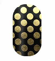 Наклейки на ногти Black with large polka dots 106-214