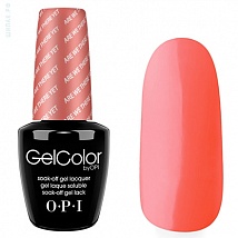 Гель лак OPI GelColor Are We There Yet (Коралловый) T23