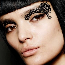 Наклейки для макияжа Face Lace Masqueraze Eye Lace Minis Black