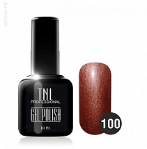 TNL Gel Polish Гель-лак №100 мерцающий молочный шоколад, 10 мл.