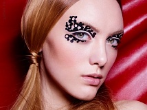 Наклейки для макияжа Face Lace Darling Dotters Eye Lace Doddles Black