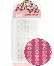 Наклейки EMI Charmicon 3D Silicone Stickers «Орнамент белый» №5